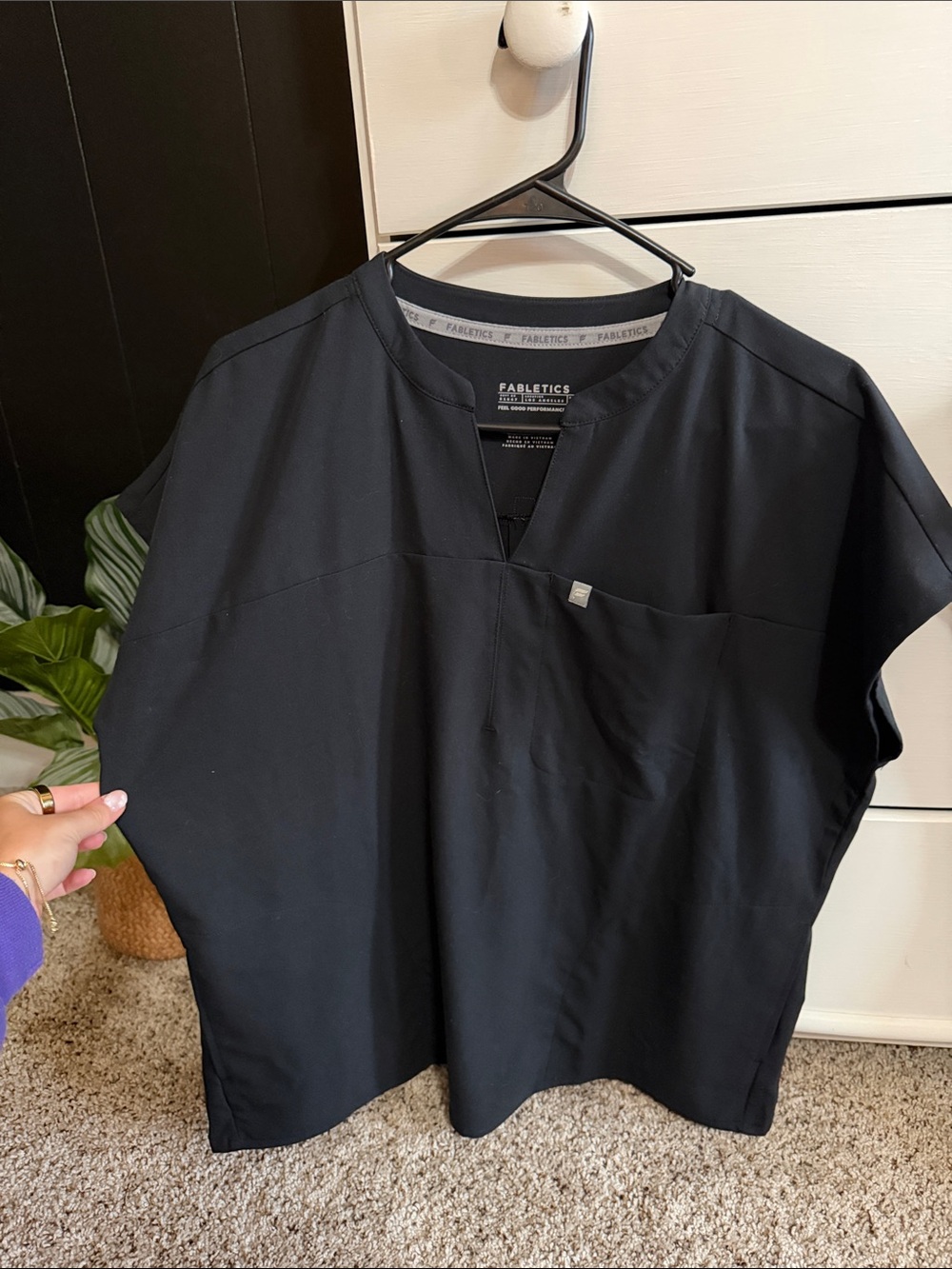 Womens Fabletics Scrub Top